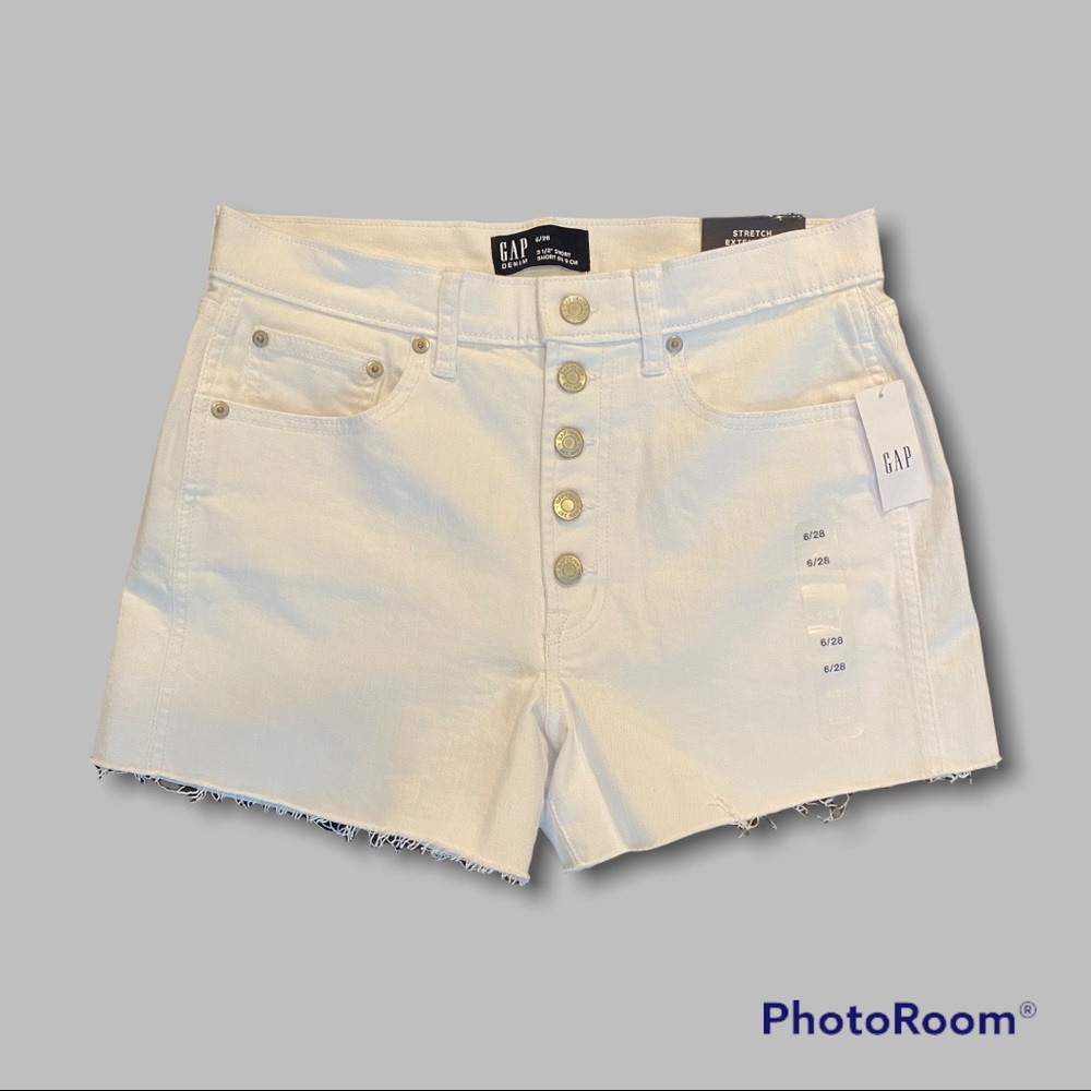 GAP Women's White Denim Shorts